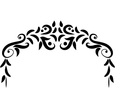 Wandtattoo symetrisches Bogen Ornament - TenStickers