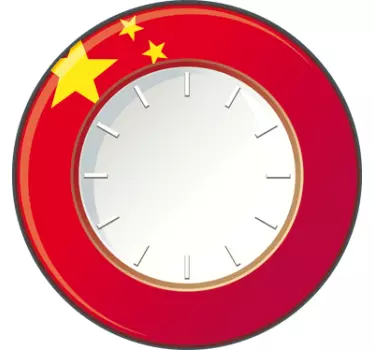 Wandtattoo Wanduhr China - TenStickers