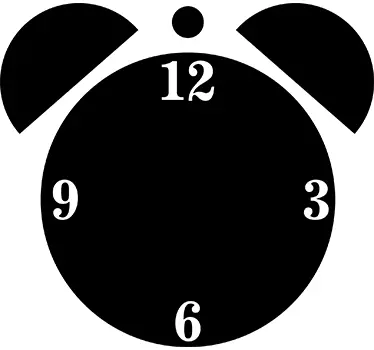 Wandtattoo Wanduhr Wecker - TenStickers