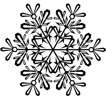 Wandtattoo Weihnachten Schneeflocke - TenStickers
