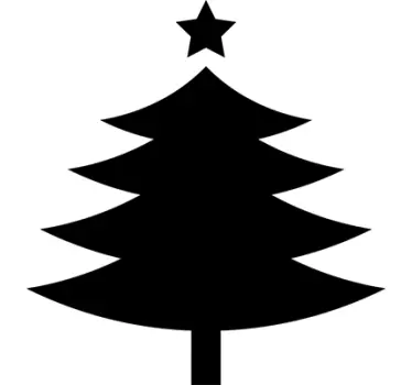 Wandtattoo Weihnachtsbaum Piktogramm - TenStickers