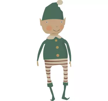 Wandtattoo Schlafzimmer Weihnachtself - TenStickers