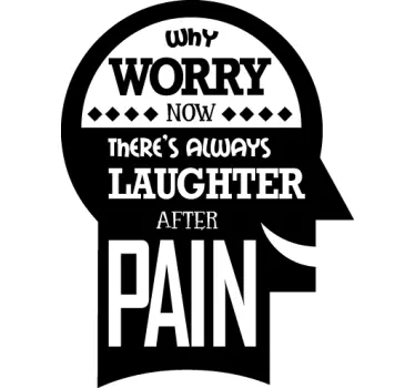 Wandtattoo why worry - TenStickers