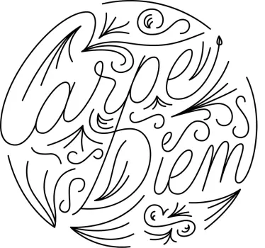 Wandtattoo Schlafzimmer Carpe Diem Verzierung - TenStickers