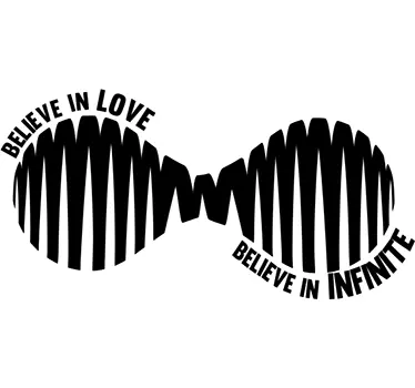 Wandtattoo zitat glaube an die unendliche liebe - TenStickers