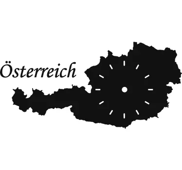 Wanduhr Silouhette Österreich - TenStickers