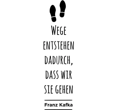 Kafka Zitat Wandtattoo Schlafzimmer - TenStickers