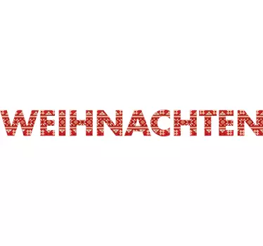 Weihnachten Text Sticker - TenStickers