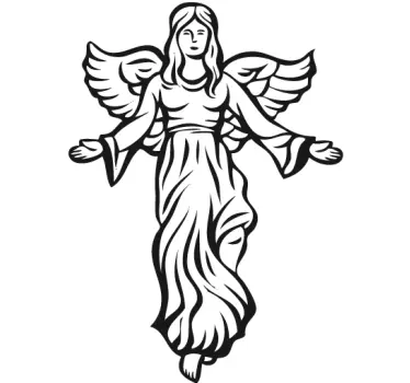 Weihnachtsengel Aufkleber - TenStickers