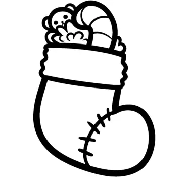 Weihnachtssocke Sticker - TenStickers