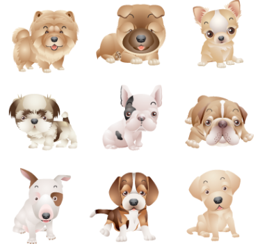 Welpen Aufkleber - TenStickers