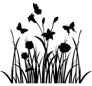 Wandtattoo Pflanzen hohes Gras - TenStickers
