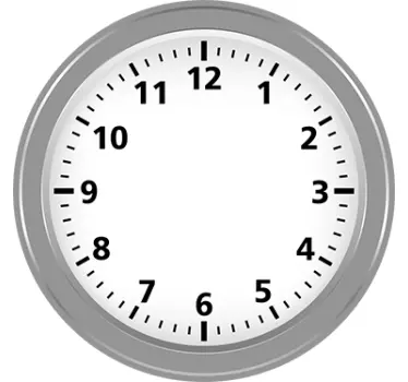 Wohnzimmer Uhr Aufkleber - TenStickers