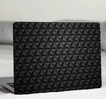 3D Schwarze Dreiecke Laptop Aufkleber - TenStickers