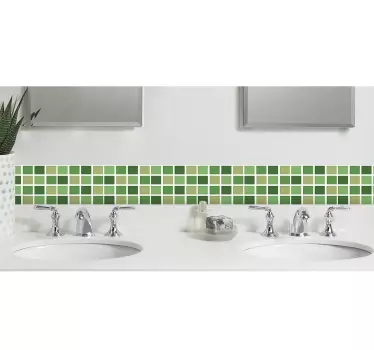 Grüne Fliesen Aufkleber - TenStickers