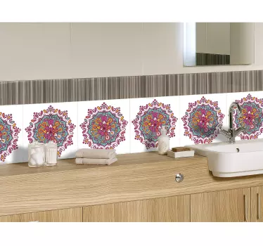 Fliesen Aufkleber Mandala - TenStickers