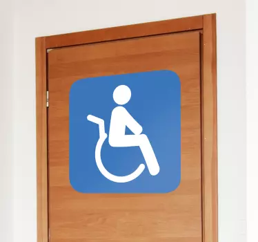 Behindertentoilette Aufkleber - TenStickers