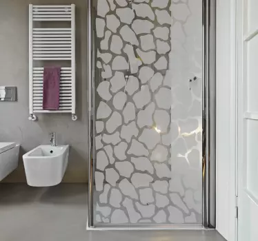 Wandtattoo Badezimmer mit Giraffenmuster - TenStickers