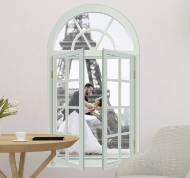 Fensteraussicht wohnzimmer Wandtattoo - TenStickers