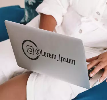 Personalisierter Instagram Schaufensteraufkleber - TenStickers