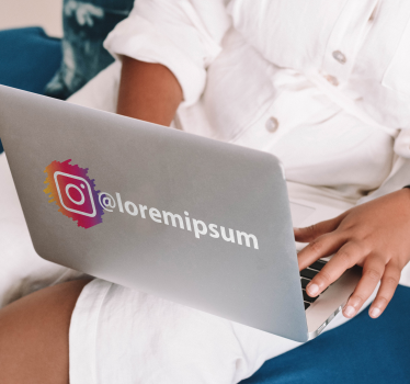 Schaufensteraufkleber Benutzerdefinierter Instagram-account - TenStickers