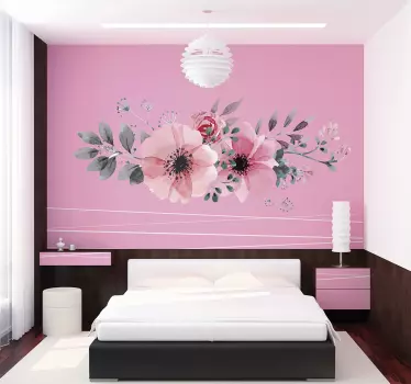 Wandtattoo Blumenarangement - TenStickers