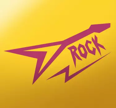 Wandtattoo Gitarre Rock - TenStickers