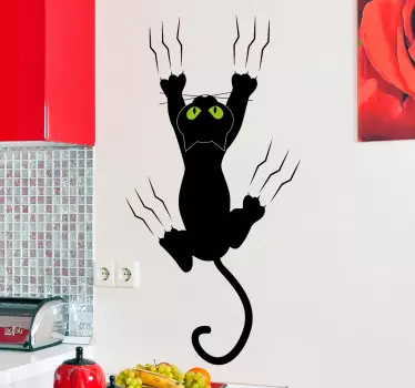 Katze Wand Aufkleber - TenStickers