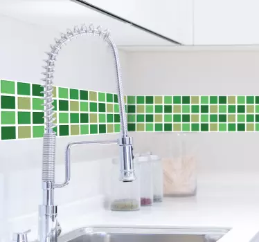 Grüne Fliesen Aufkleber - TenStickers