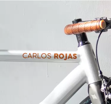 Namesaufkleber Fahrrad Anpassbarer - TenStickers