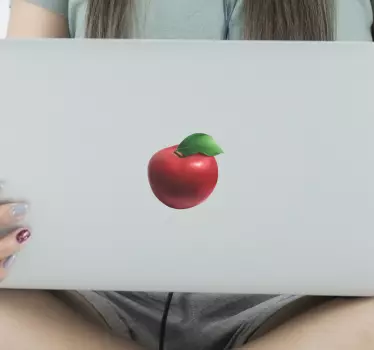Notebook Aufkleber Realistischer Apfel - TenStickers