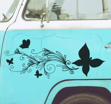 Autoaufkleber Schmetterling Verzierung - TenStickers