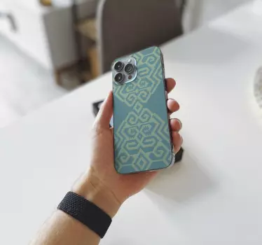 Sticker IPhone abdeckung mit geometrischem muster - TenStickers