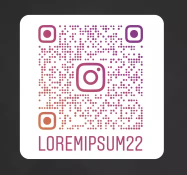 Instagram QR Code Schaufensteraufkleber - TenStickers