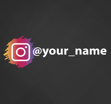 Schaufensteraufkleber Benutzerdefinierter Instagram-account - TenStickers