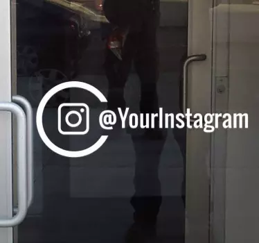 Personalisierter Instagram Schaufensteraufkleber - TenStickers