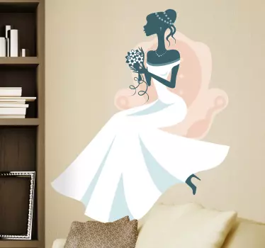 Wandtattoo Braut - TenStickers