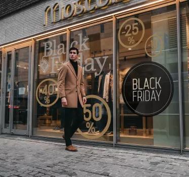Schaufensteraufkleber Black Friday Sticker elegant - TenStickers