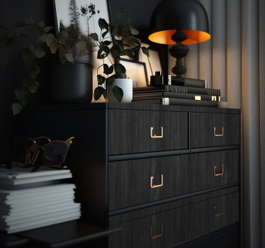 Klebefolie - Schwarzes Holz - TenStickers