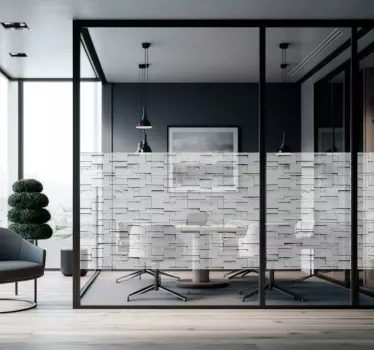 Fensteraufkleber transluzentes 3D Muster - TenStickers