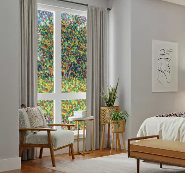 Fensteraufkleber transluzentes Mosaikmuster - TenStickers