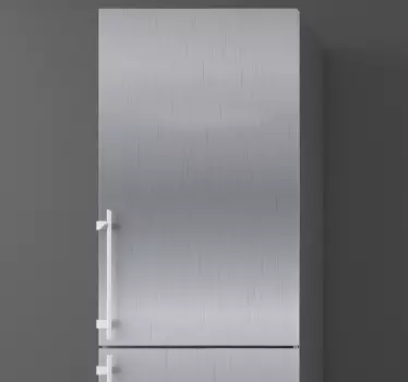 Kühlschrank Folie vinyl Kühlschrank aus Stahl - TenStickers