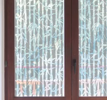 Fensteraufkleber transluzenter Bambus - TenStickers