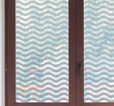 Fensteraufkleber transluzente Wellen - TenStickers
