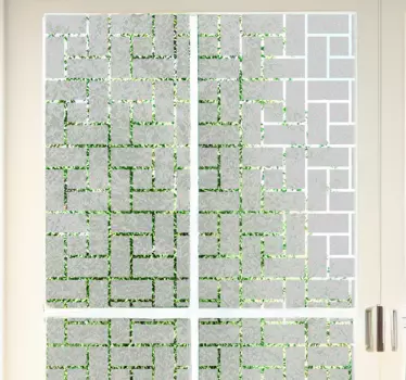 Fensteraufkleber transluzente Ziegel - TenStickers