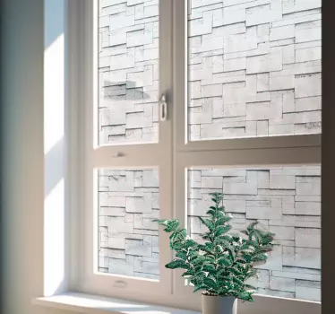 Fensteraufkleber transluzentes 3D Muster - TenStickers