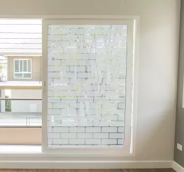 Fensteraufkleber Zieglwand Sichtschutz - TenStickers