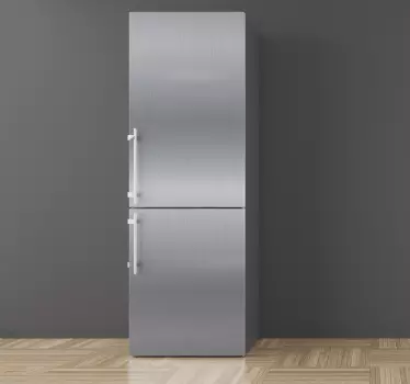 Kühlschrank Folie vinyl Kühlschrank aus Stahl - TenStickers