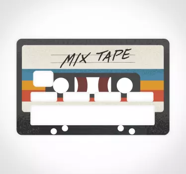Kassette Kreditkarten Aufkleber - TenStickers