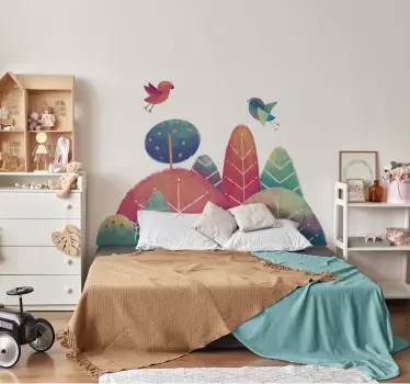 Vögel landschaft wandtattoo - TenStickers